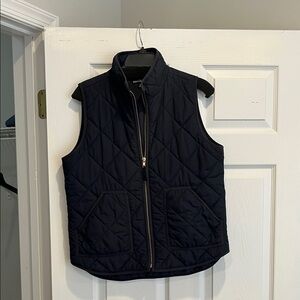 J. Crew Navy Quilted Vest